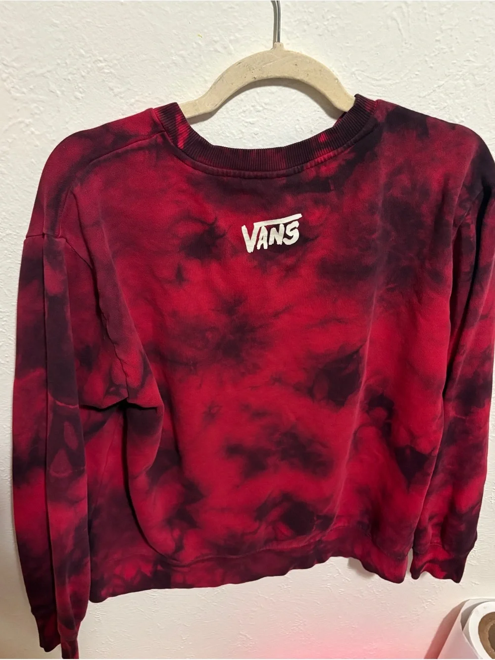 Vans Red and Black Tie-Dye 